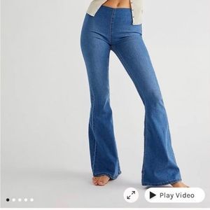 Free People Penny Pull-On Flare Jeans